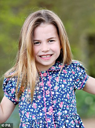 Princess Charlotte in a portrait taken by her mother Kate Middleton to mark her sixth birthday
