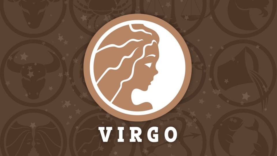 Virgo zodiac sign illustration.