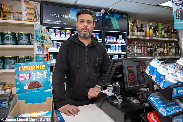 Shop owner, Vishal Patel, 46, revealed that around that there was £2,000 worth of damage following the raid as well as the stolen stock