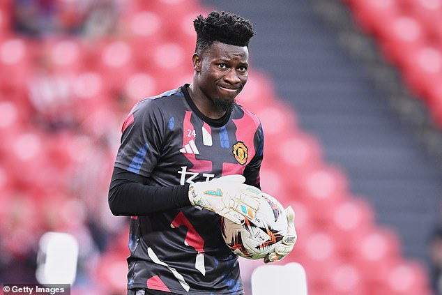 Onana has played 98 times for United, most recently in their 3-0 Europa League semi-final first leg victory over Athletic Bilbao on Thursday