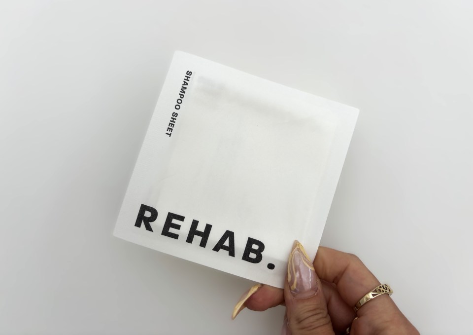 Rehab shampoo sheet.