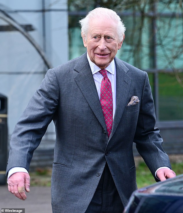 It comes just days after the King described the ‘daunting’ and ‘frightening’ experience of being told you have cancer, speaking in his most poignant update on his illness since being diagnosed 15 months ago