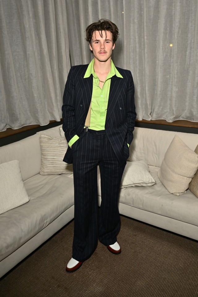 Cruz Beckham at a party.
