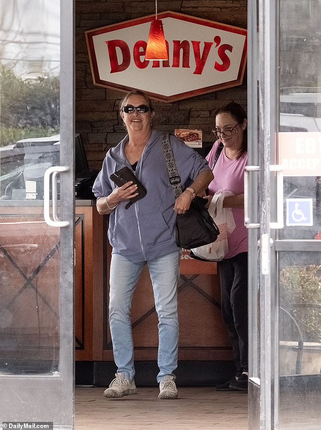 Gene Hackman's daughters, Elizabeth and Leslie, were seen leaving a Denny's restaurant near Burbank, California, on Feb. 27, the day after their father was found dead