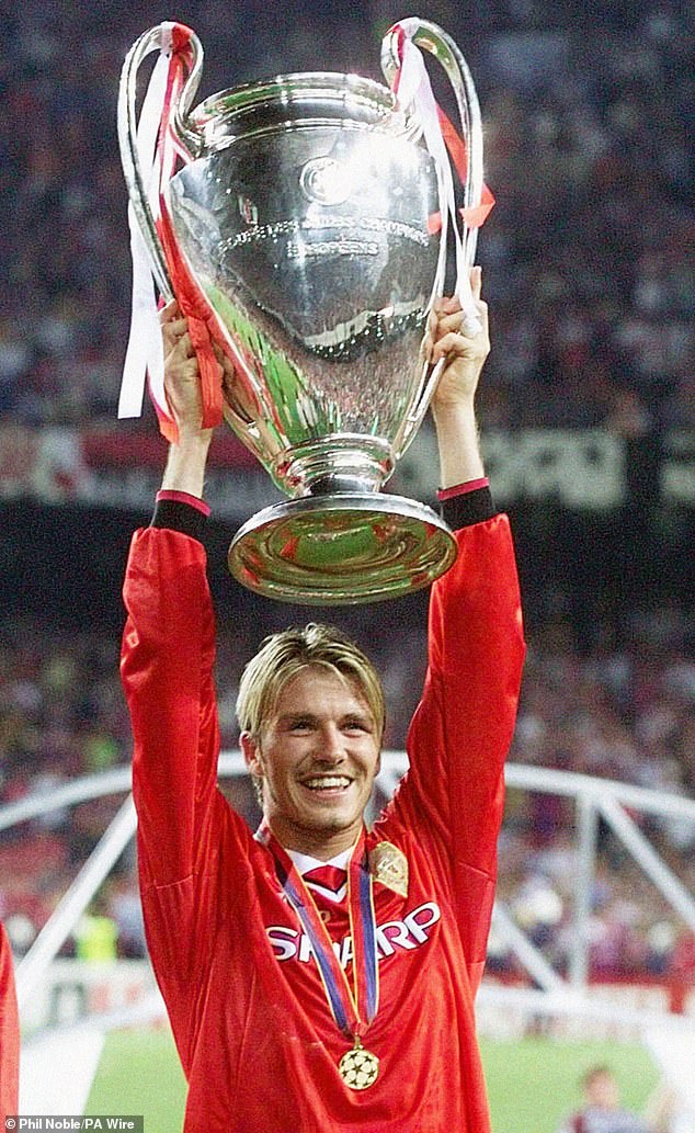 David captioned his post: ‘As I reflect on this birthday I’m very grateful for many things in my life, the teams I have played for, my teammates, managers, the fans, MY COUNTRY and being England captain, the children I have met over different charities I work with, my team in my business, and the friends I have around me. I feel truly blessed'