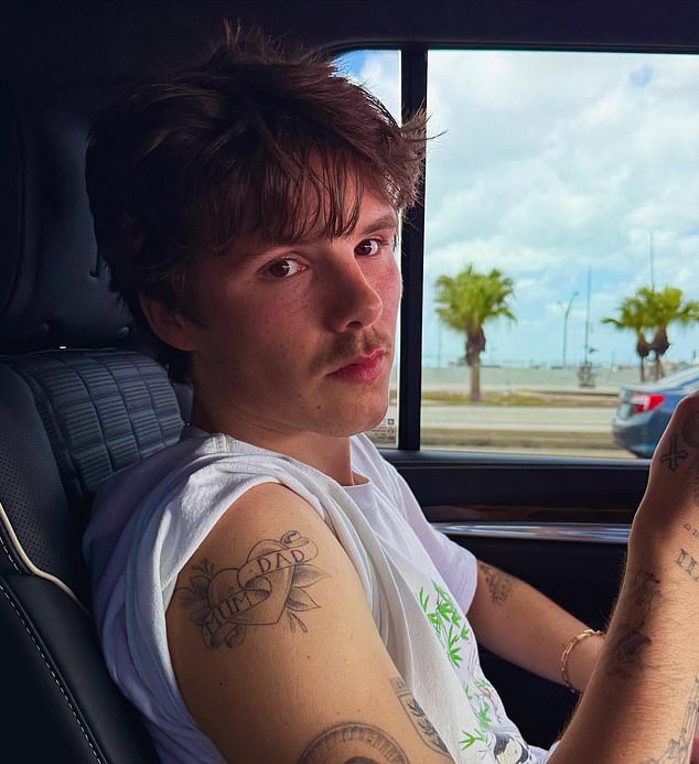 While he remains a shareholder in her fashion label, there is no love lost between the Beckhams and Fuller - so much so that they put the kibosh on him managing their youngest son Cruz (above), whom they had hoped would become a pop star in his own right