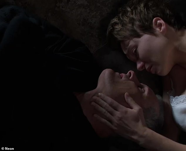The film includes a gory child autopsy scene, shots of bloody intestines and characters who orgasm by licking each other's open wounds