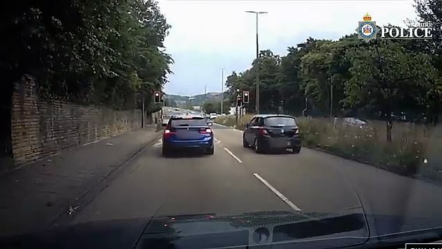 Dashcam footage obtained by police showed that Hussain was driving at around 49mph when the lights for motorists had already changed to red