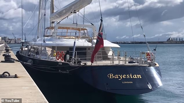 Divers will descend on to the 500-ton, £30million Bayesian (pictured) to start preliminary preparations, beginning by wrapping slings around her hull