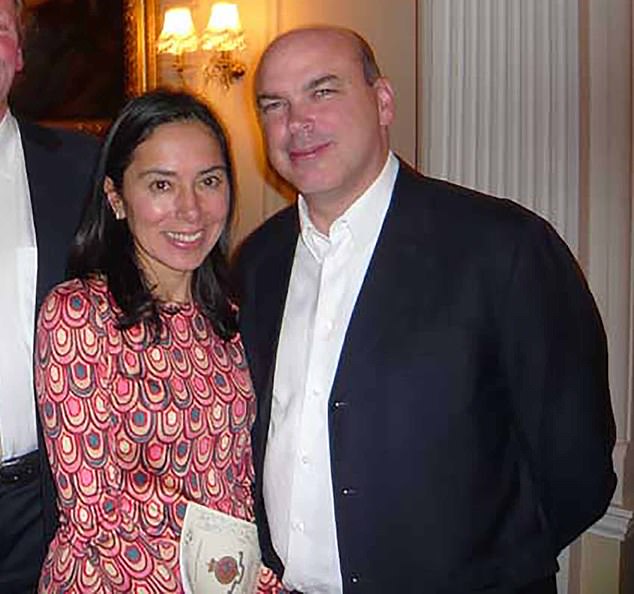 His wife Angela (pictured together), the yacht's registered owner, was among the survivors of the wreckage
