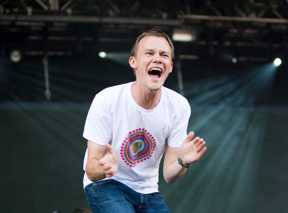 Just Jack performing on stage.