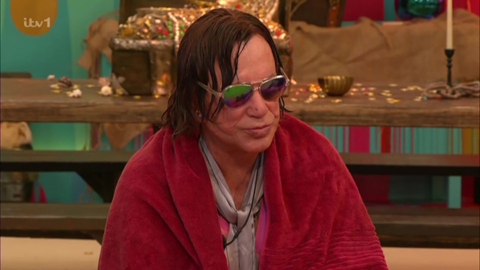 Mickey Rourke on Celebrity Big Brother.