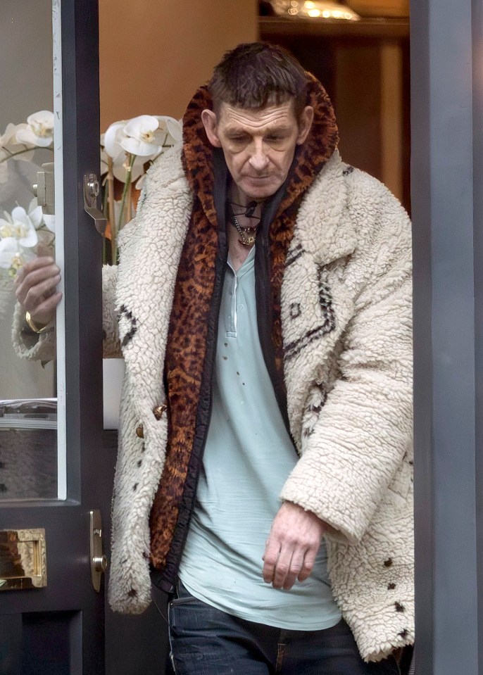 Paul Anderson leaving a building in London.