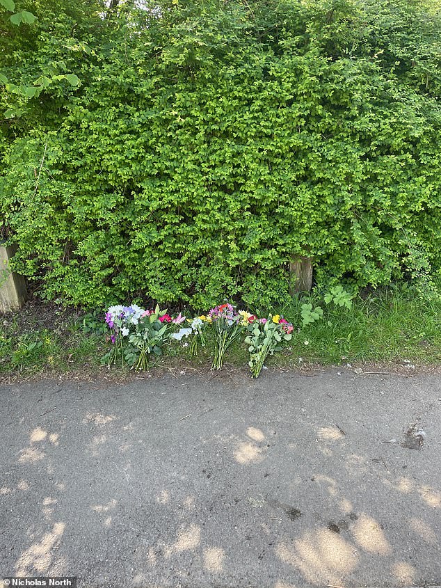 Many locals have laid flowers at the scene of the collision in respect to the birds