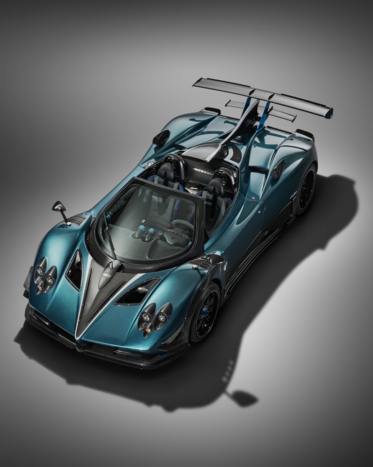 Pagani Zonda Unico, a teal custom sports car.