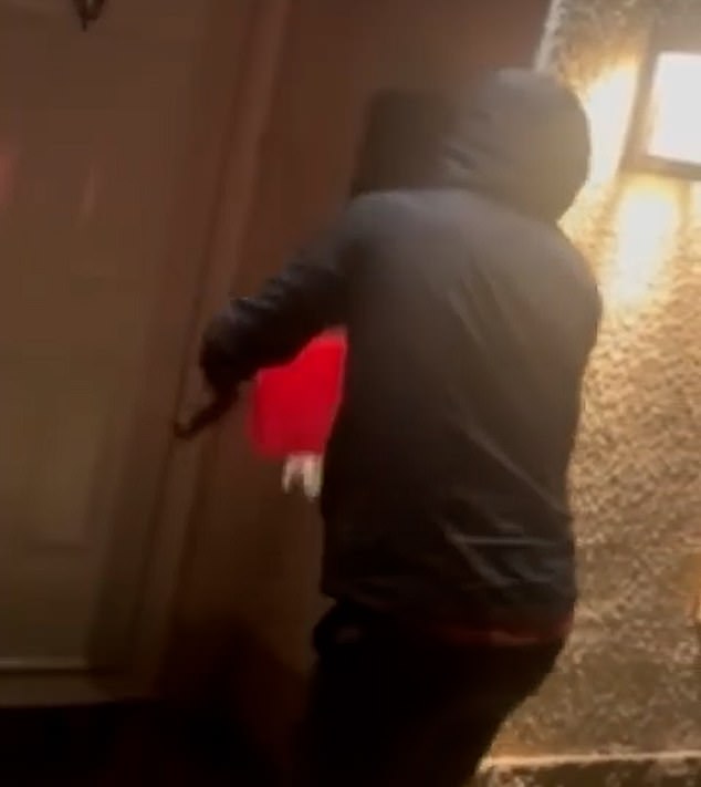 Mr Big's enforcers in Scotland have filmed themselves setting homes on fire in their campaign of violence