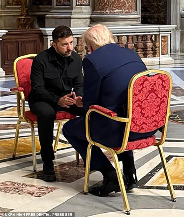 It was the first time the pair met face to face since their disastrous meeting in February