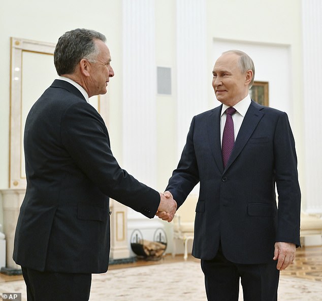 It comes after Steve Witkoff met Vladimir Putin at the Kremlin earlier this week, with the duo smiling and shaking hands