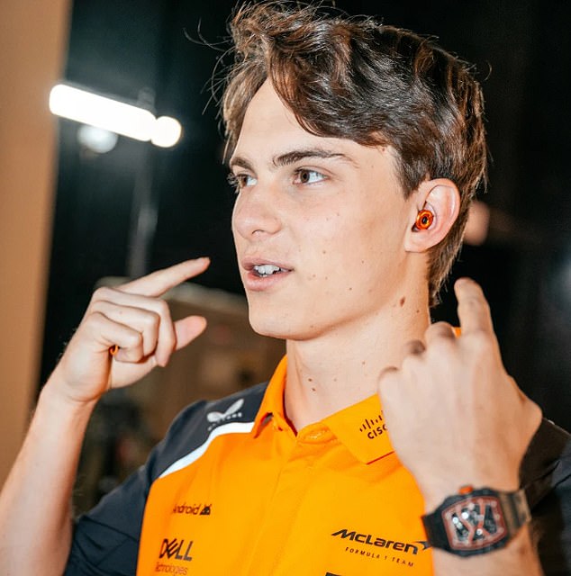 McLaren have gone with a slightly more left-field collaboration by partnering with Loop earplugs (sported by Oscar Piastri)