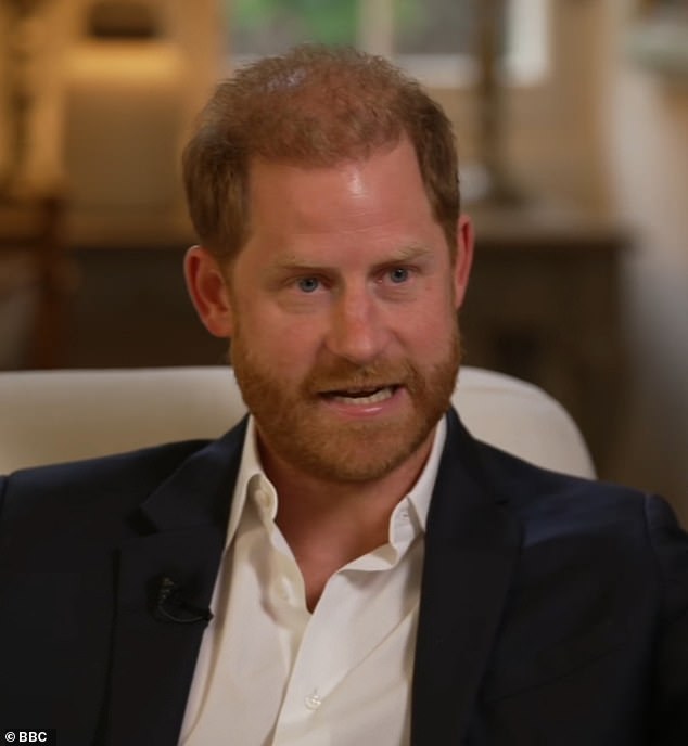Judi added that the royal's body language also signalled 'moments of disgust', as he appeared to sneer at certain points