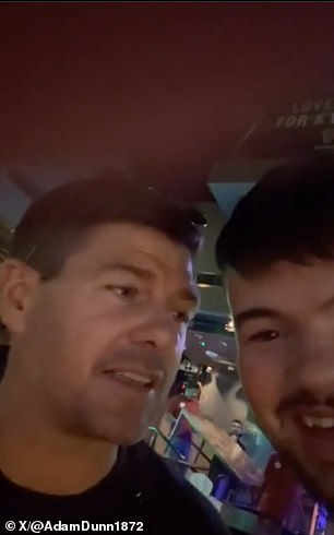 The 44-year-old teased a Celtic supporter that had asked him to record a message