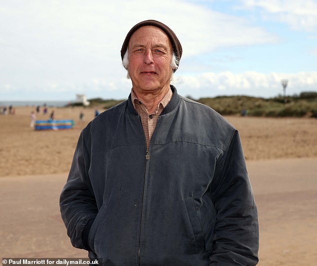 Retired aircraft electrician Paul Canning (pictured), 65, told MailOnline he has seen 'quite a few people sleeping in the doorways of the many closed and boarded up shops' and suspects tourists are dealing drugs to locals