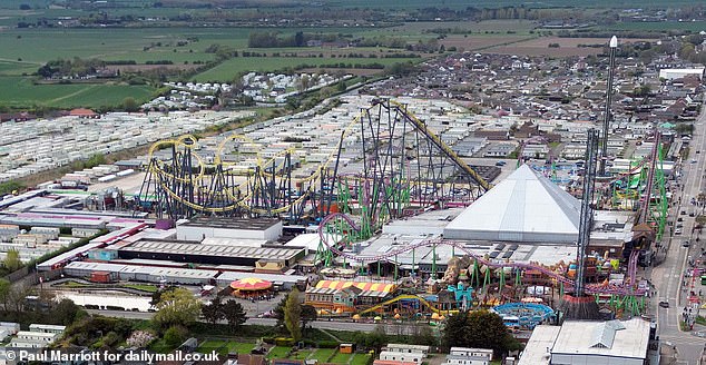 An aerial view of Fantasy Island theme park in Skegness which is about a 15-minute drive from the town centre