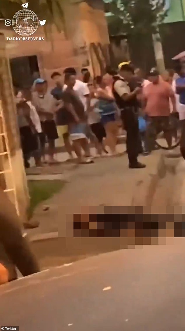 Footage from the conflict in early 2024 showed the body of a man, said to be a police officer, lying on the side of the road in a pool of blood. He appeared to have been shot in the head