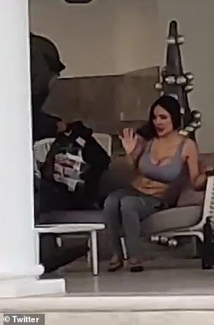 Footage showed Ms Santos having an explosives vest removed by a bomb disposal expert