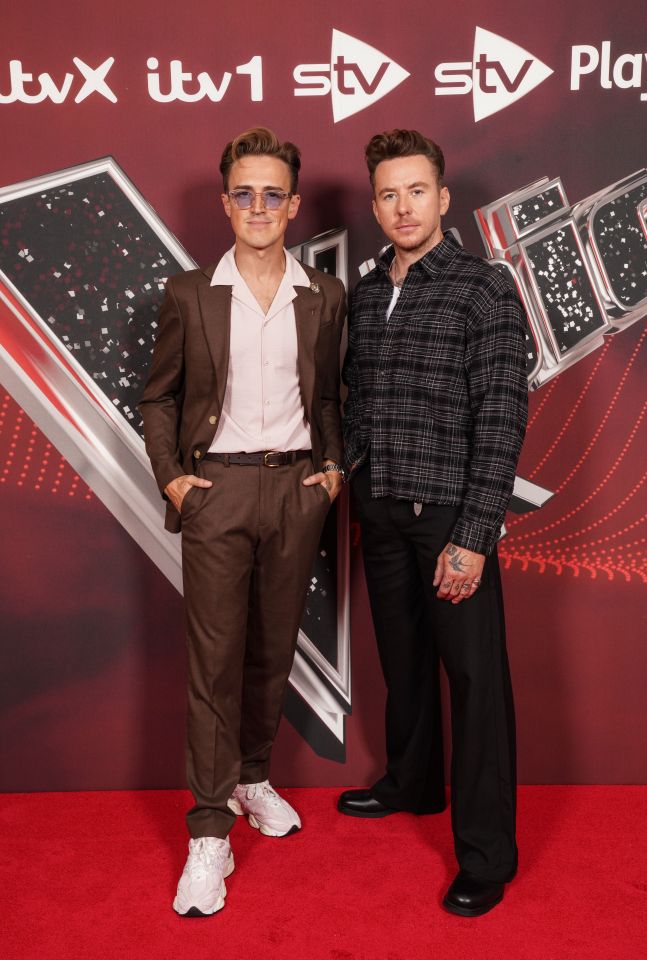 Tom Fletcher and Danny Jones at The Voice UK press launch.