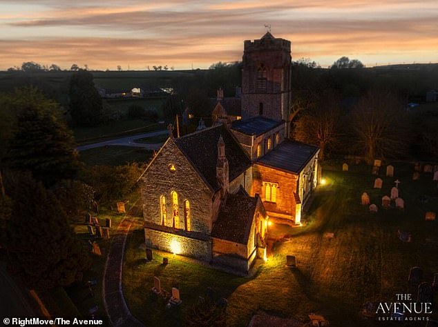 The estate agent has admitted the land around the house is ¿public property¿ but describes the converted church as ¿breathtaking¿ saying it offers ¿peace and sanctuary'