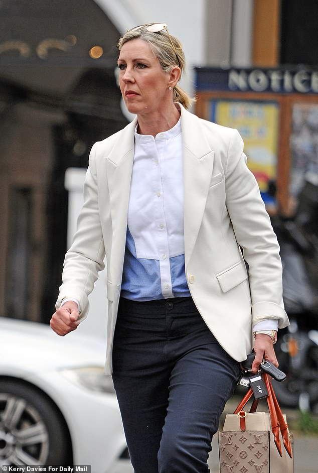 Clare Smyth, the owner of Core, was pictured outside the venue on Saturday