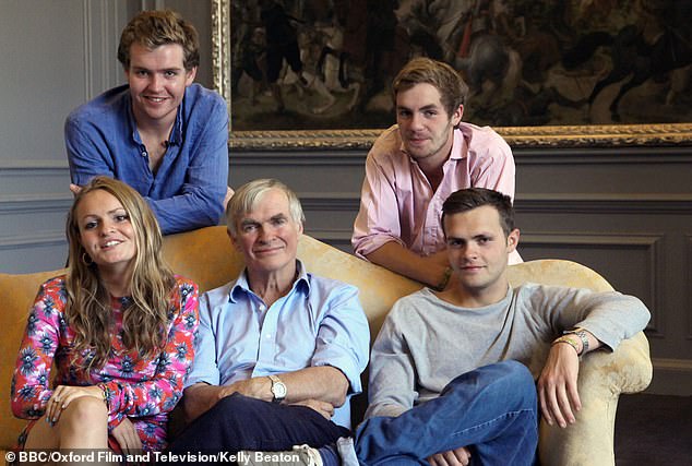 The family returned in the 2014 series Life Is Toff (LtR - Matilda Fulford, Arthur Fulford, Francis Fulford, Edmund Fulford, Humphrey Fulford)