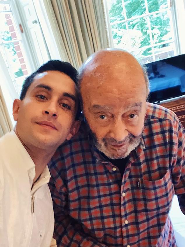 Omar Al Fayed with his father Mohamed in 2021. Omar previously said he loved his father very much and 'admired his fearlessness'