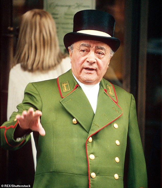 Mohamed Al Fayed's son Omar has spoken out on the rape allegations against his father (pictured)
