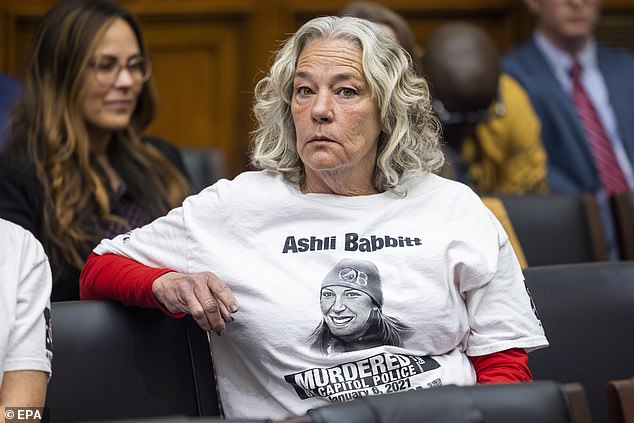 The terms of the settlement have not been released. Pictured: Babbitt's mother Micki Witthoeft