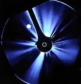 During these events, the moon appears as a dark circle moving across the bright surface being monitored by the observatory - a sight that has sometimes been mistaken for a UFO near the sun