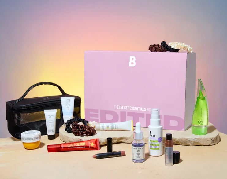 Beauty Bay Jet Set Essentials Box contents.