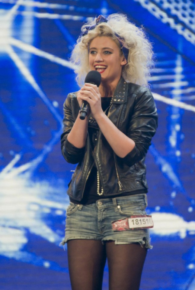Katie Waissel at X Factor auditions.
