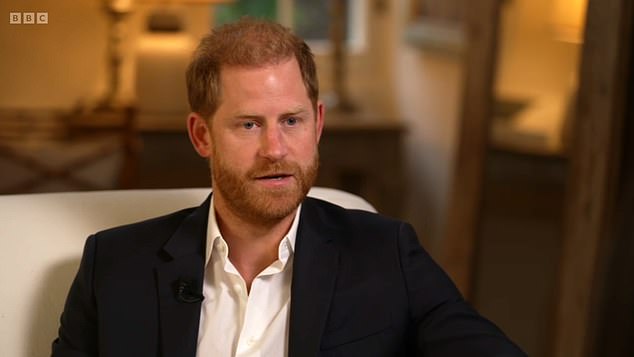 The Duchess of Sussex's serene photo was published on her Instagram page hours after Harry took aim at the Royal Family in a no-holds-barred interview with the BBC