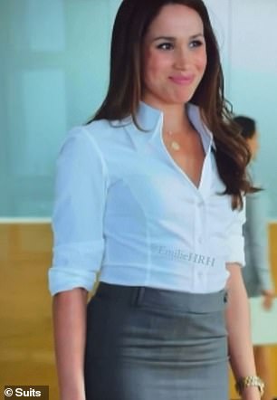 Meghan pictured performing a quick curtsy on camera in season two of Suits in 2010