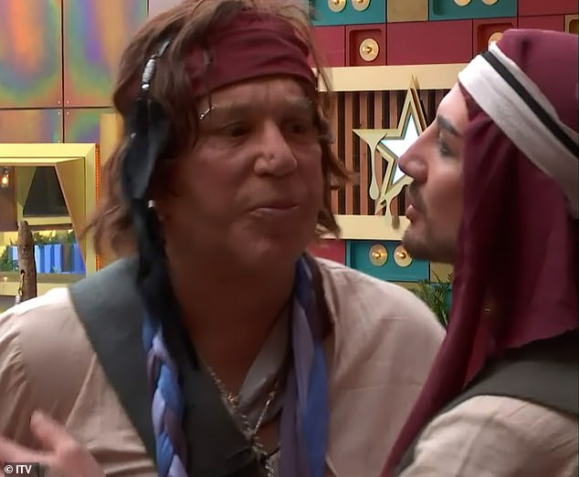 There was certainly a lot to confide in Big Brother about - including controversial housemate Mickey Rourke - who Danny admitted he holds no ill will towards