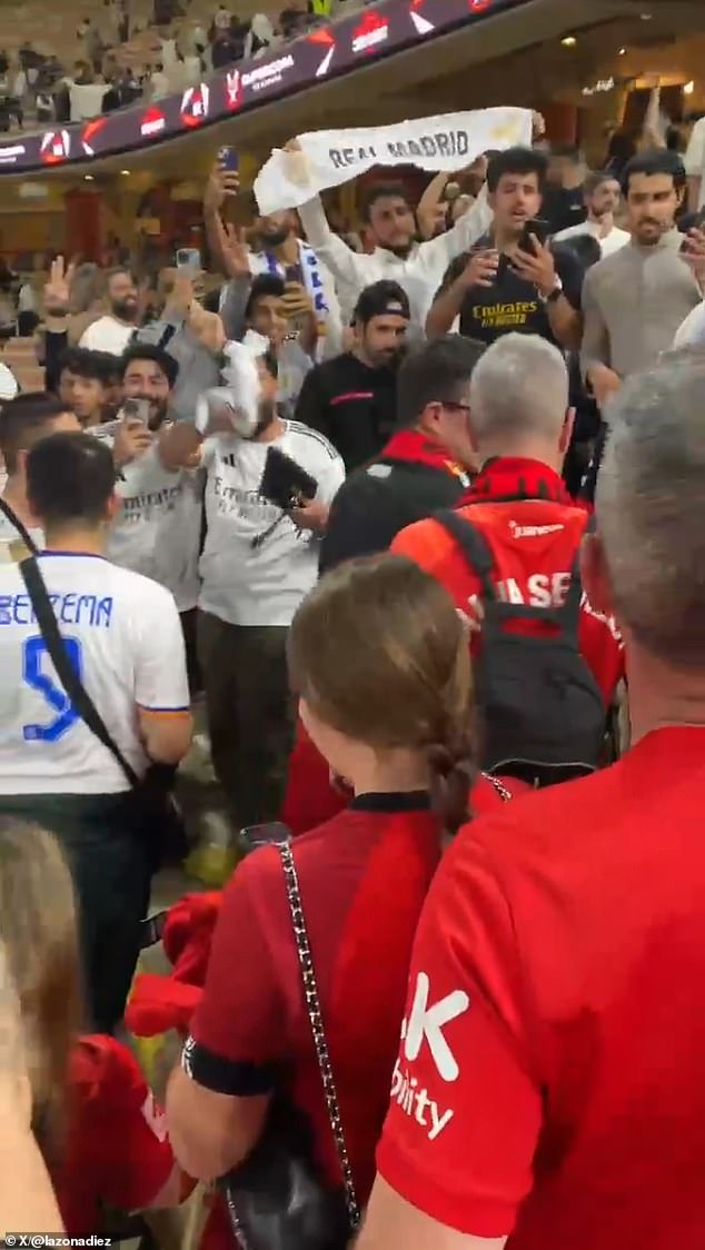 A small group of Mallorca fans made the trip to Saudi Arabia to watch their team contest the Spanish Super Cup final, but some WAGs allegedly suffered harassment