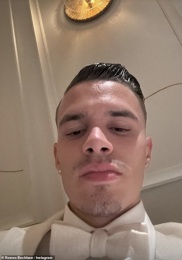 At around 1am, Romeo took to his Instagram Stories to share a selfie of himself in his tuxedo as he gave an insight inside the party