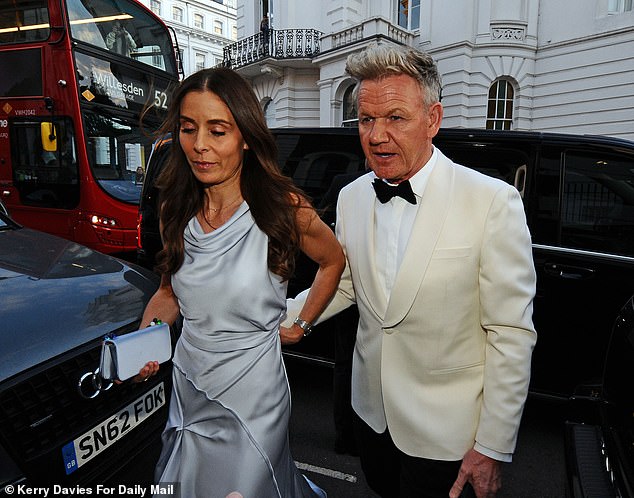 The couple put on a loved-up display as they arrived arm-in-arm for the festivities