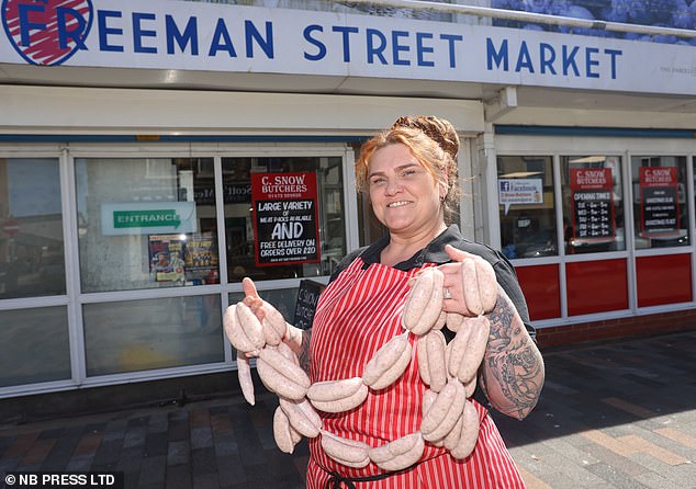 Lou Brosnan (pictured), 47, who runs a deli and C.Snow butchers, said: 'Freeman Street has got a reputation for homelessness and drug users'