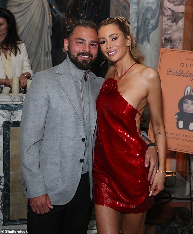 She was joined at the event by her husband Bradley