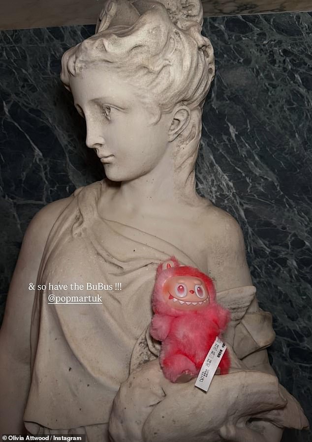 Before her party, Olivia revealed she had been gifted dozens of toys the brand which she planned to give out at the party as favours
