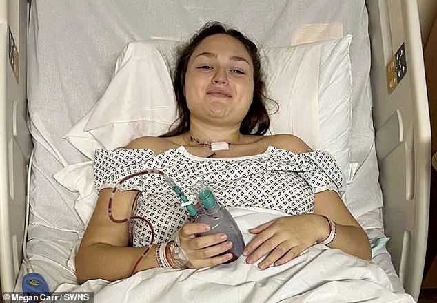 The lump on Megan Carr's throat was papillary thyroid cancer