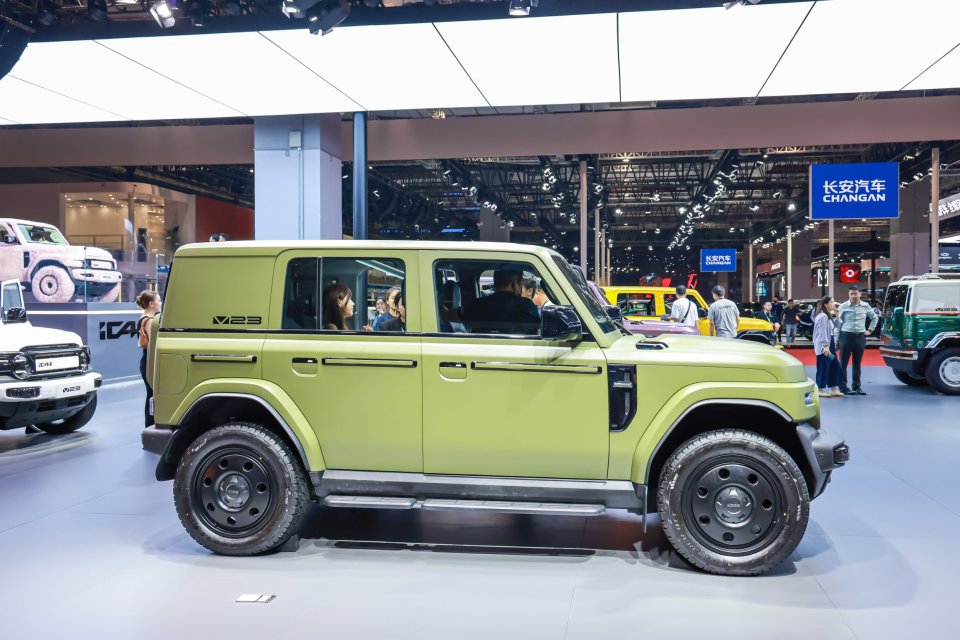 Chery iCAR V23 electric SUV at the Shanghai Auto Show.